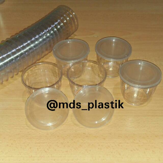 CUP PUDING / GELAS PUDING PLASTIK / GELAS PUDING BESAR