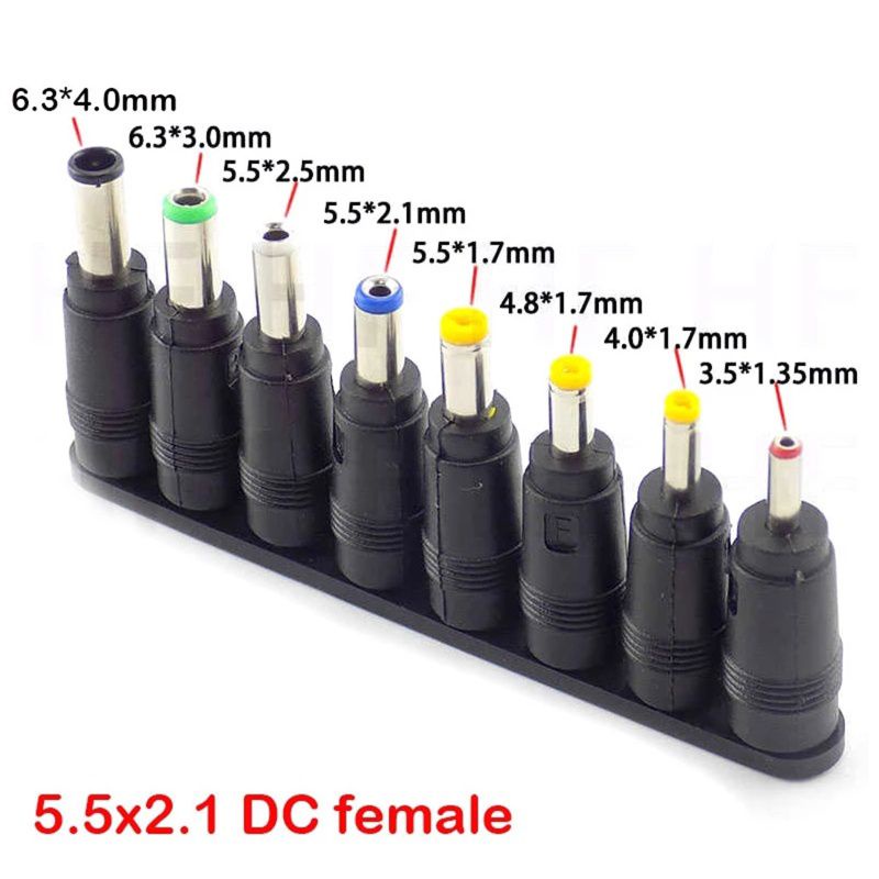 Universal jack dc adaptor converter untuk laptop berbagai jenis