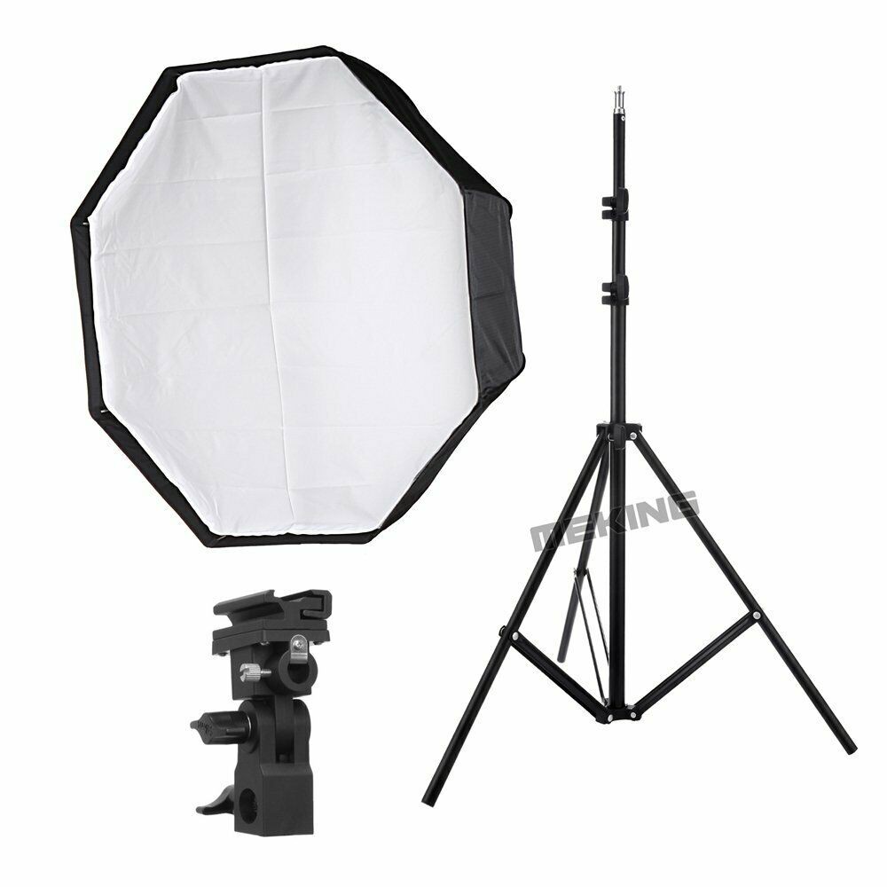 Softbox Flash dan bracket - softbox octagon for flash kamera - flash holder - bracket umbrella