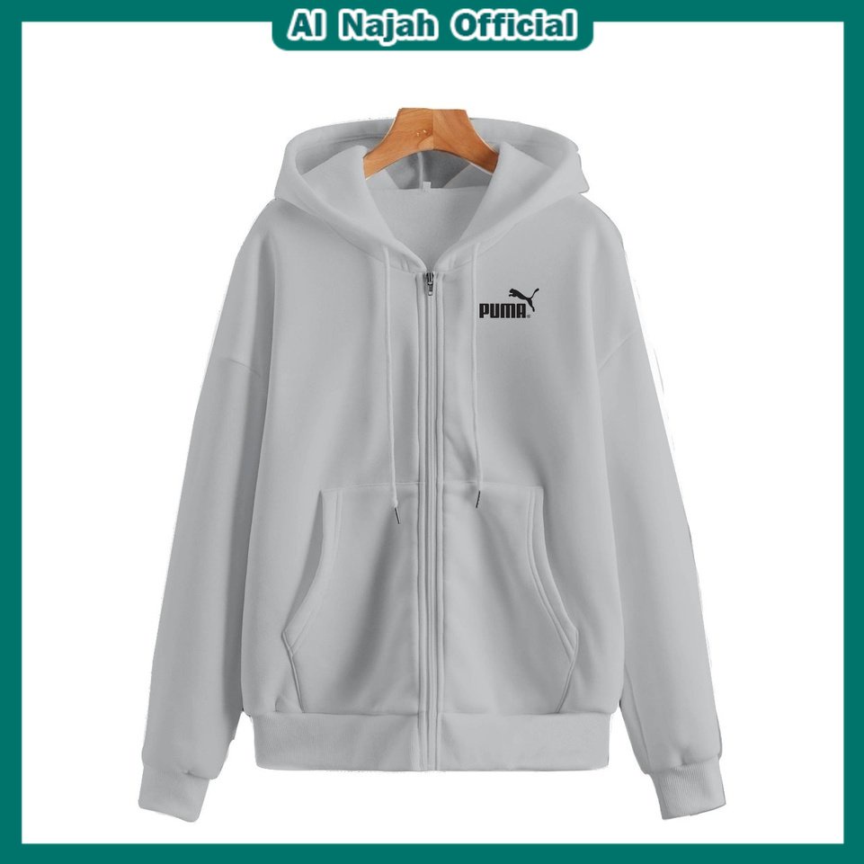 Zumper Jeket Puma Puma Distro Pria Kasual Ternurah Unisex (Bisa Cod) Size M-XXL