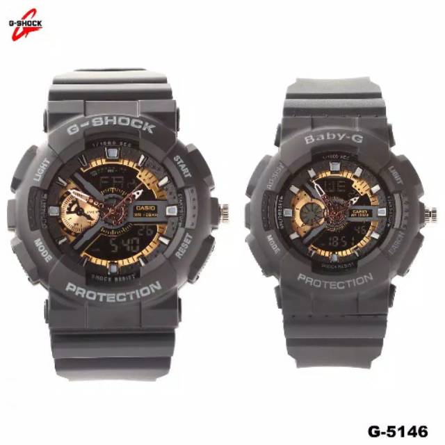 JAM TANGAN GSHOCK PASANGAN COUPLE G-5146 ANTI AIR