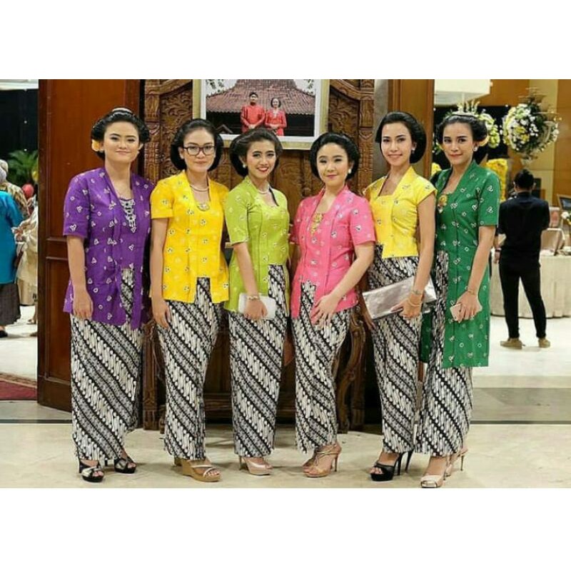 Set Kebaya Jumputan Rok Parang Bledak Kutubaru Ori Size S M L XL XXL XXXL Jumbo Bigsize Kartini