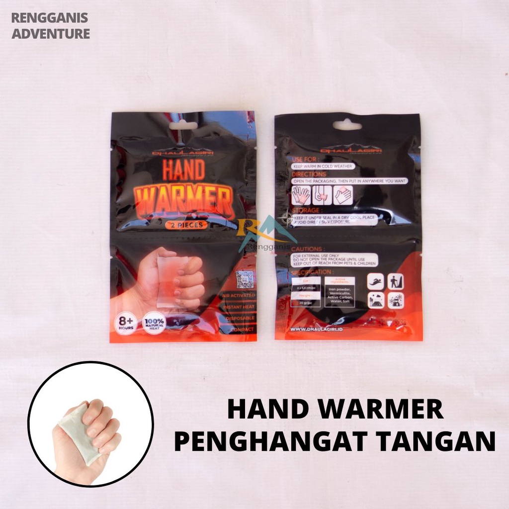 HAND WARMER DHAULAGIRI PENGHANGAT TANGAN SUHU TUBUH HEATPACK SURVIVALKIT