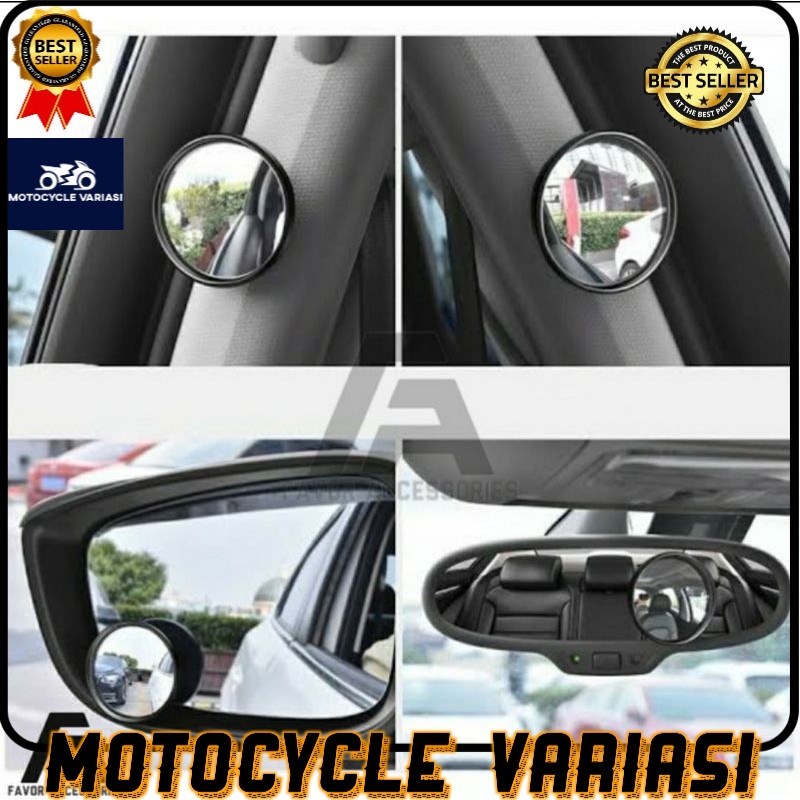 2 pcs Blind spot mirror kaca spion tempel cembung motor dan mobil