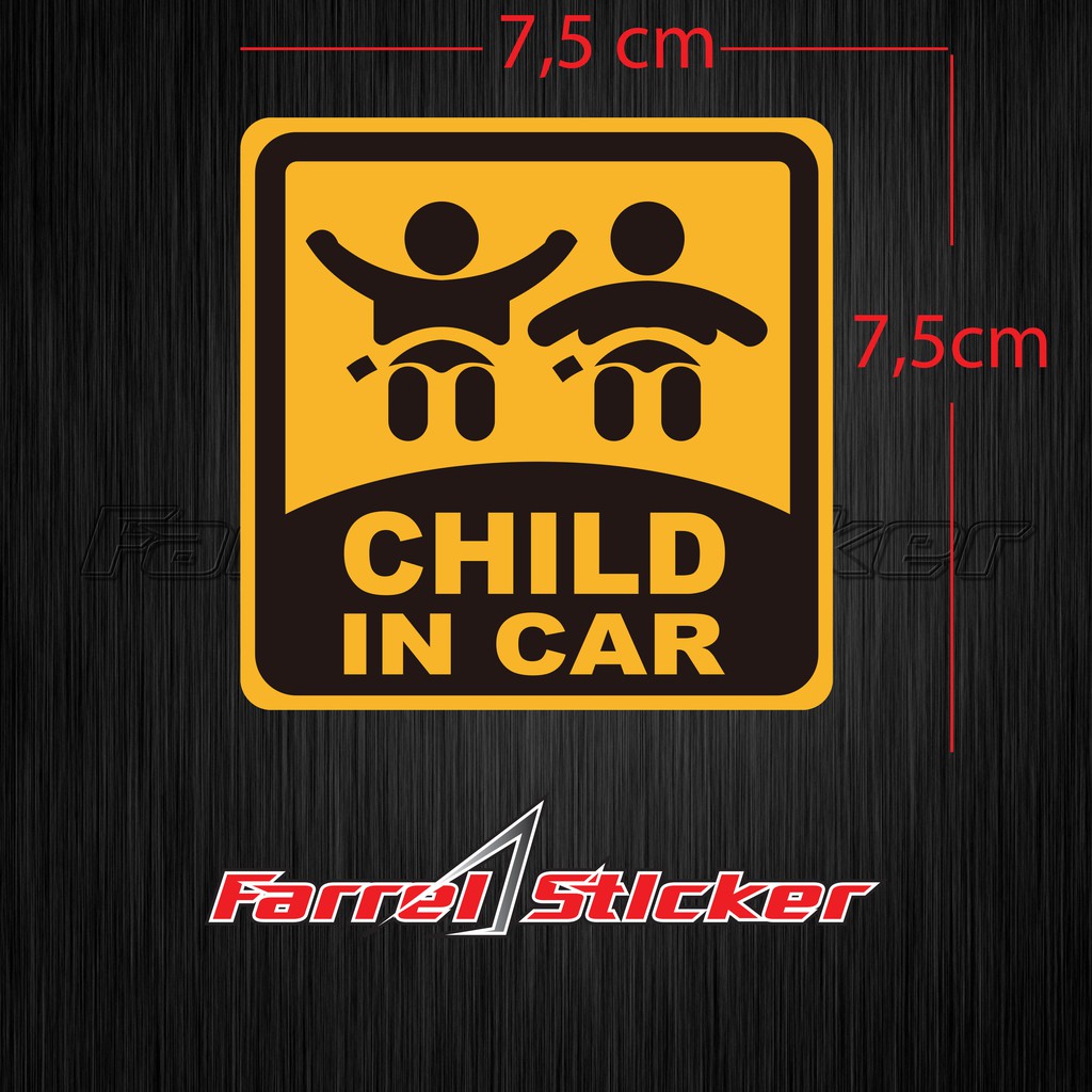 stiker anak sticker child in car