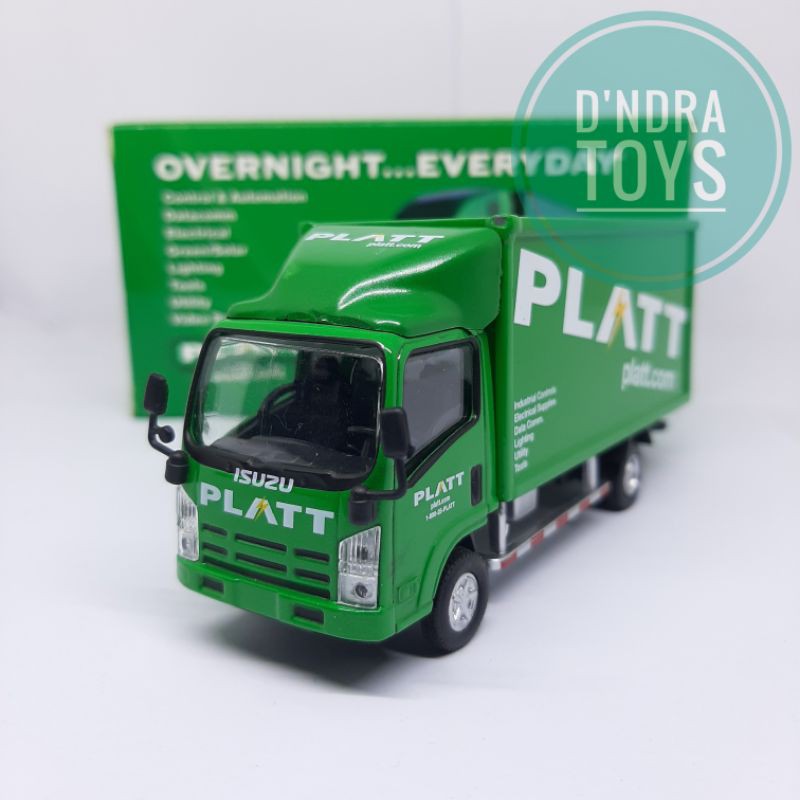 Diecast Truck Isuzu Canter Miniatur Truk Box Isuzu PLATT (1:64)