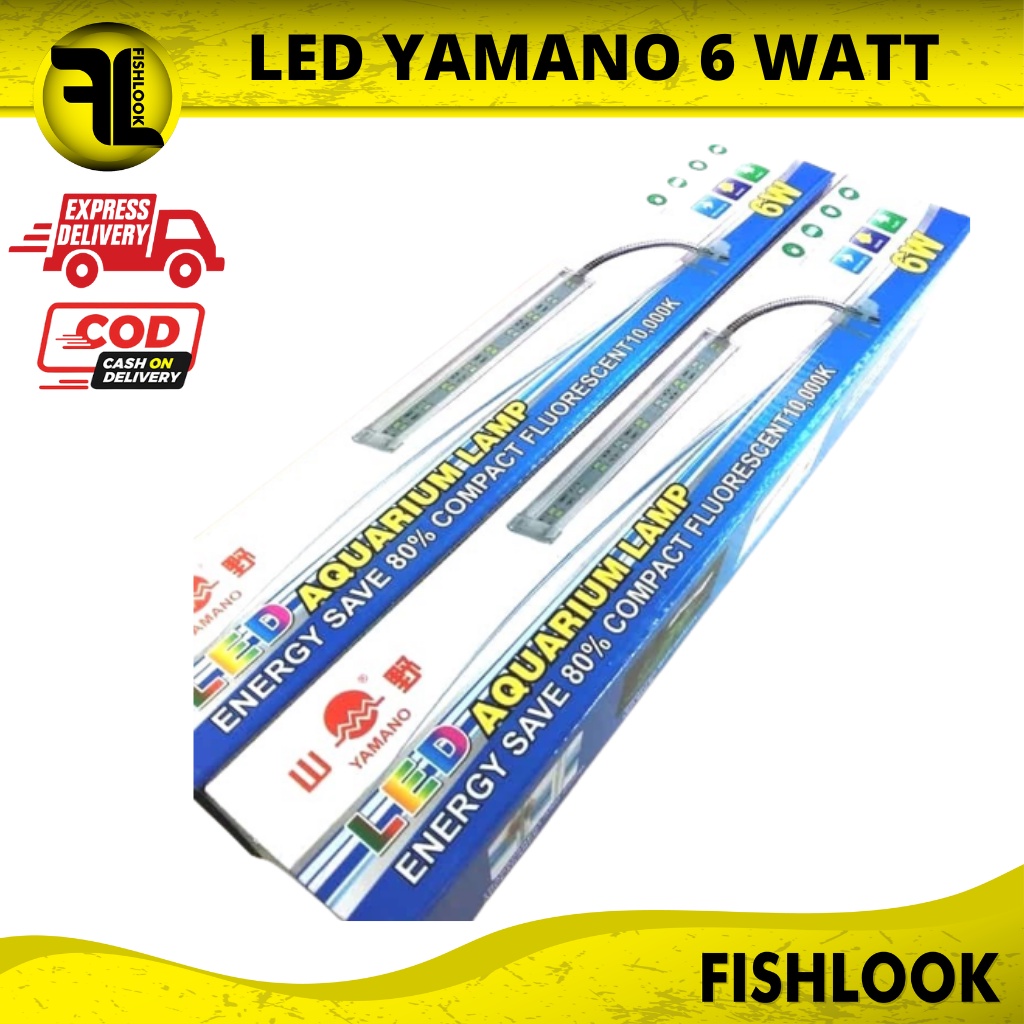 Lampu LED Aquarium Aquaspace Yamano 6 Watt Jepit