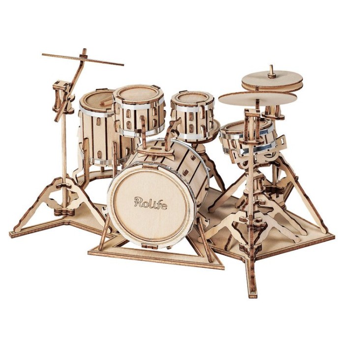 ROLIFE Robotime Drum kit TG409 3D Wooden Puzzle