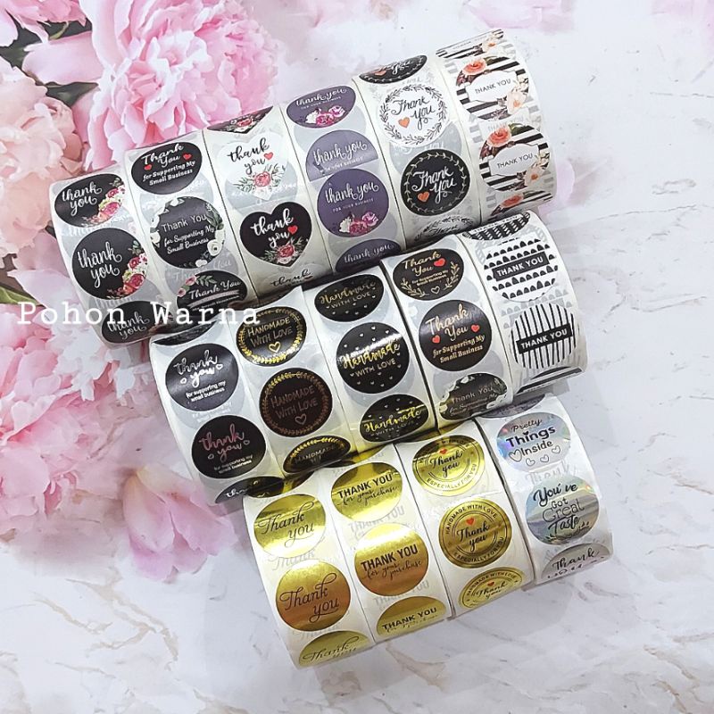 

(BLACK AND GOLD SERIES) STICKER THANK YOU / STICKER PACKING / STICKER LABEL