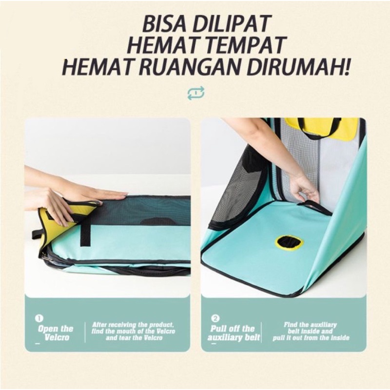 Box Pengering Hewan Anjing Kucing Pet Drying Kotak Grooming Portabel Cat Dog Portable