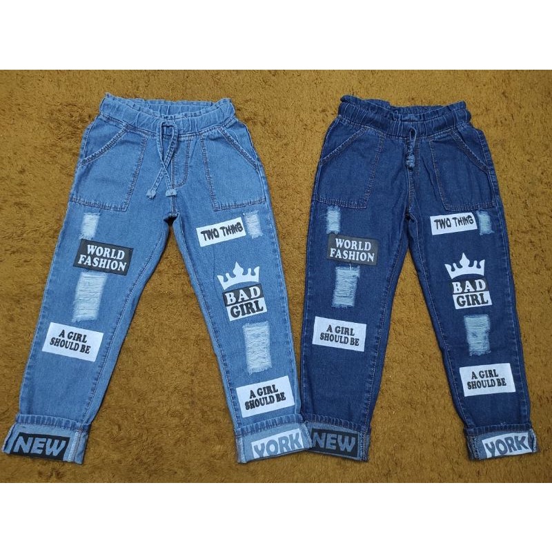 Celana Anak Tanggung Jeans Boyfriend / Boyfriend Anak Size 24-26 (07)