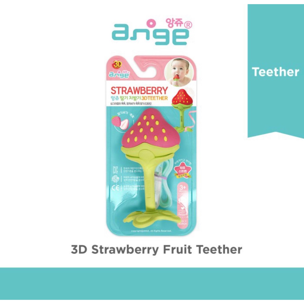 Ange 3D fruit Teether CLip / Gigitan Bayi