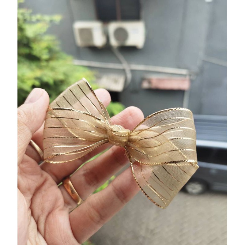 

pita stripe organdy gold