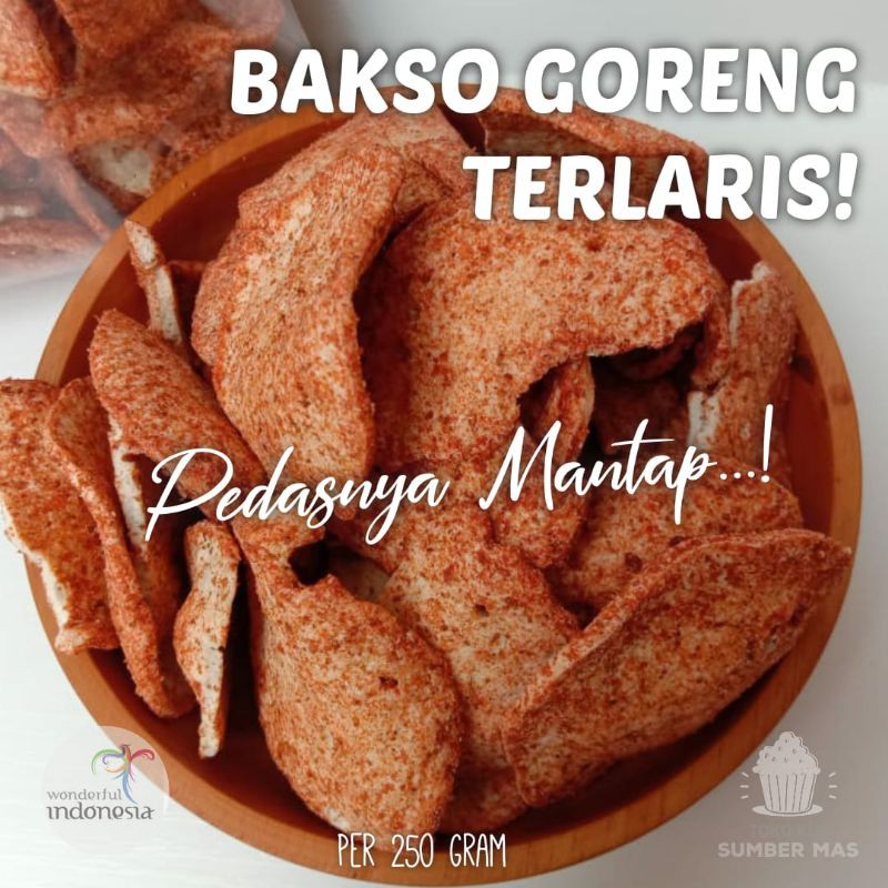 BAKSO GORENG / BASRENG 250 GR / basreng pedas / basreng kiloan