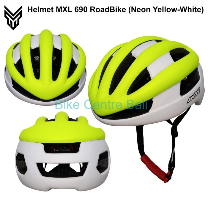 Helm Sepeda Aero Roadbike MXL 690 Kuning New