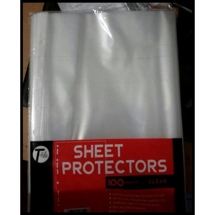 

SALE T-FILE SHEET PROTECTOR F4 / PP POCKET (100PC) SALE