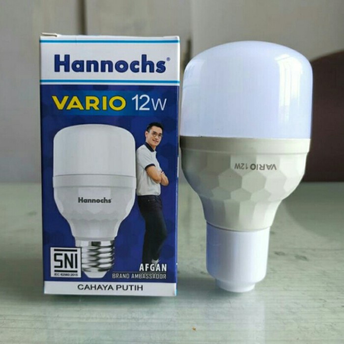 Lampu LED / Bohlam LED Hannochs VARIO 12 Watt -SNI MURAH BERGARANSI RESMI 1 TAHUN MANTAP