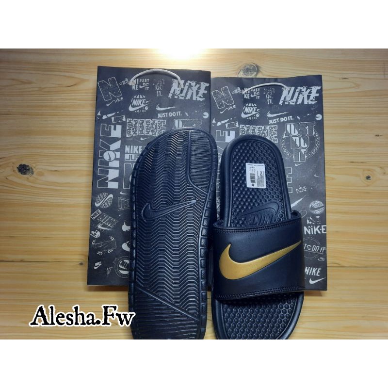 Sandal Slide Nike Ceklis Gold Hight Quality