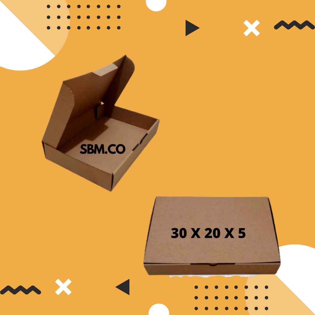 

KARDUS UKURAN 30 X 20 X 5 KARDUS PACKING OLSHOP COKELAT POLOS BROWNIES PREMIUM