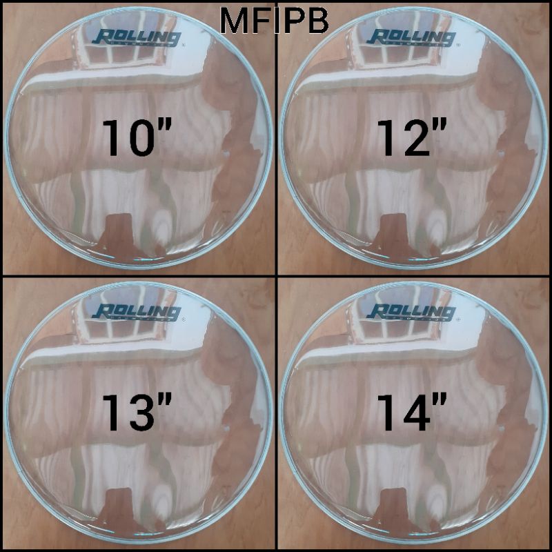 Bottom / Mika Snare Bawah 10" / 10 inch - 12" / 12 inch - 13" / 13 inch - 14" / 14 inch Rolling Drum