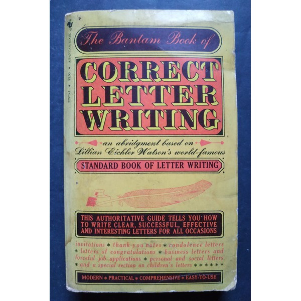 

Bantam Book of Correct Letter Writting