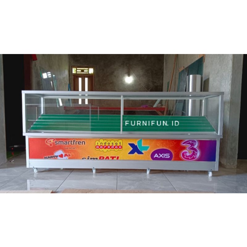 Etalase Konter Full Miring