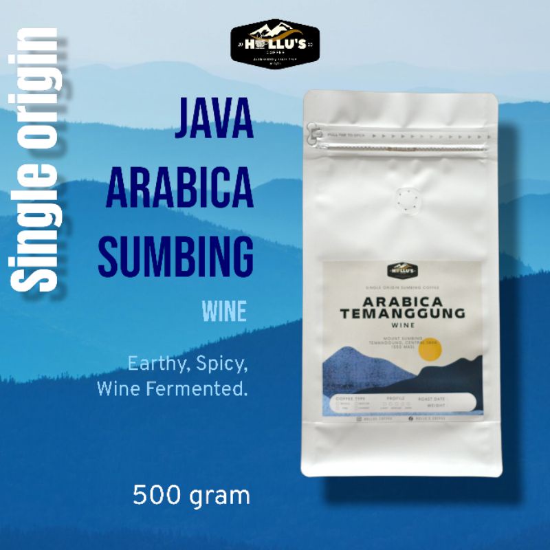 

Kopi Arabika Sumbing Wine Temanggung (biji/Bubuk)-500 gram