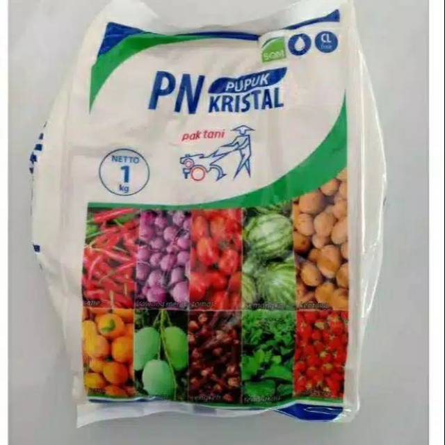 Pupuk Potassium Nitrat (PN) Kristal KNO3 putih 1kg ...