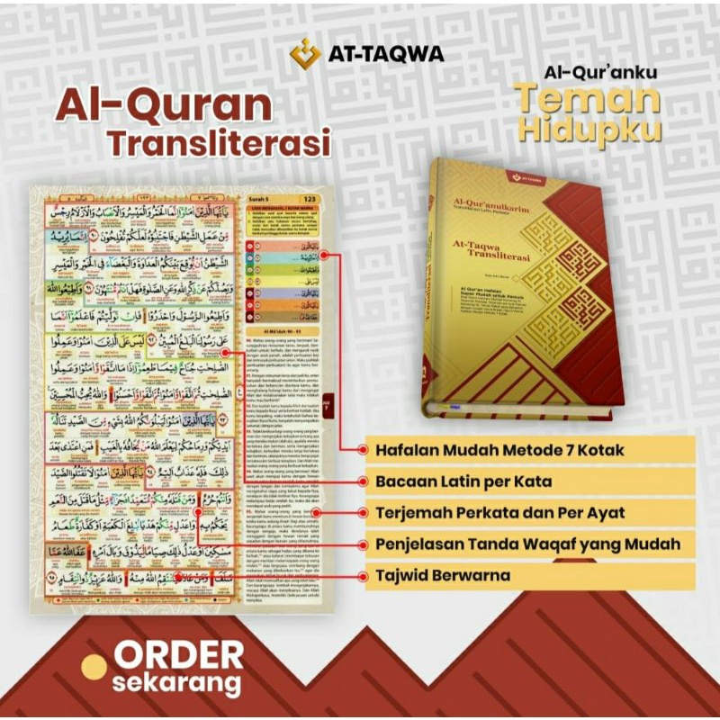 Al-Qur'an At-Taqwa Tranliterasi Latin Non Custom