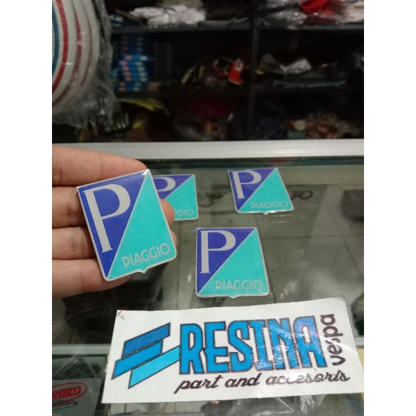 emblem logo hidung Vespa p / vbb vnb vbc tahun tua super bagus