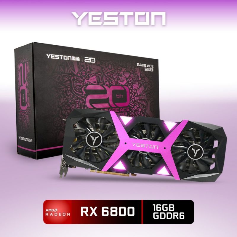 VGA AMD YESTON RX 6800 16GB DDR6 192BIT SAKURA