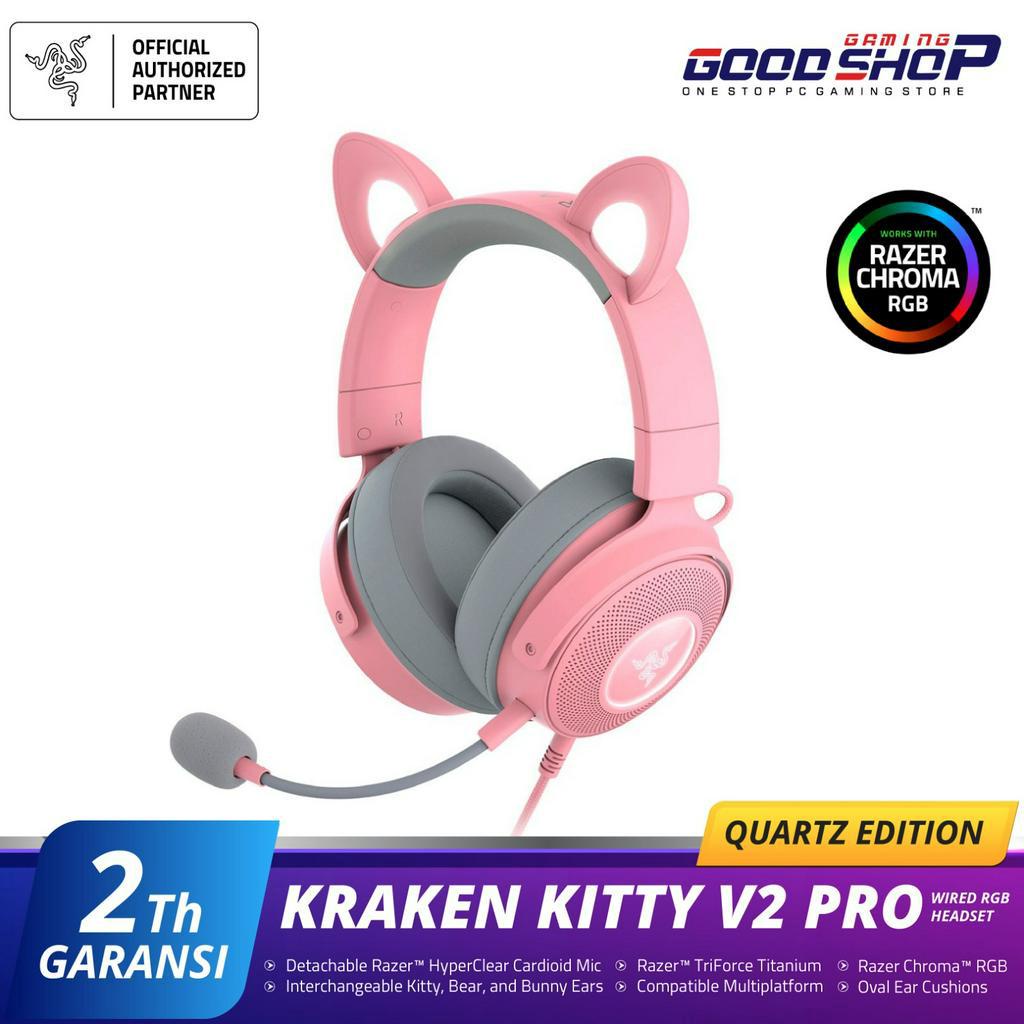 Razer Kraken Kitty V2 Pro - Quartz - Wired RGB Headset