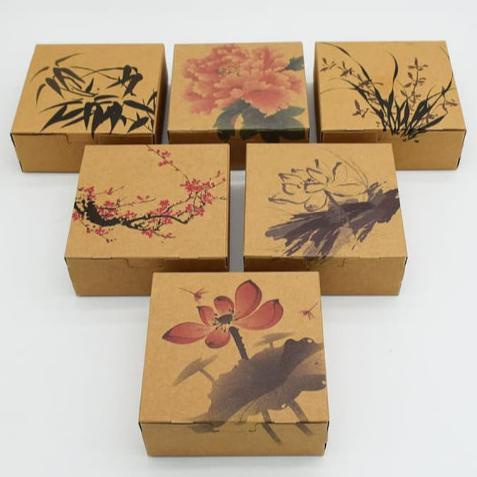 

box samson craft kotak persegi motif lukis painting box