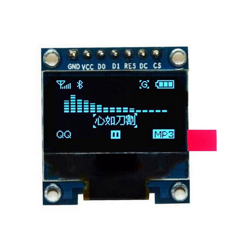 Download 0 96 Inch Spi Serial 128x64 Oled Lcd Display Ssd1306 For 51 Stm32 Arduino Font Color Yellow And Blue Shopee Indonesia PSD Mockup Templates
