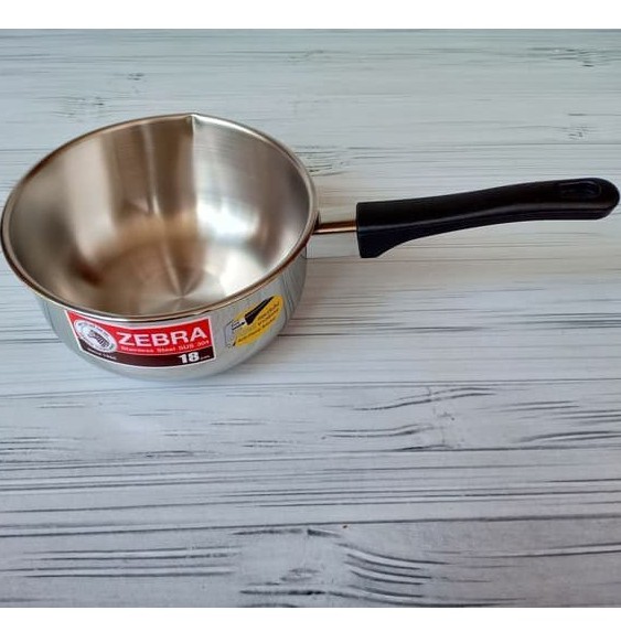 ZEBRA SAUCE PAN STAINLESS BAKELITE HANDLE 16cm 18cm 20CM