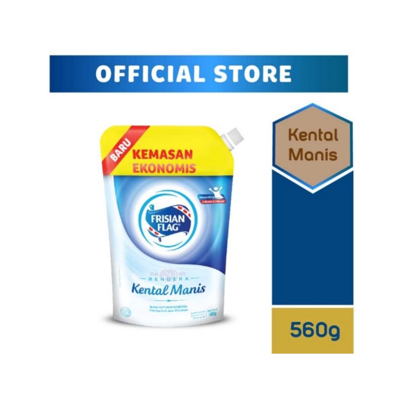 

FRISIAN FLAG KENTAL MANIS PUTIH POUCH 560G- CHOCOLATE 560G