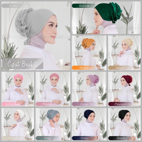 Inner / Ciput Cepol Turki Brukat / Jilbab / Hijab / Ciput Antem Turkey / Ciput Turki Tali / Ciput An