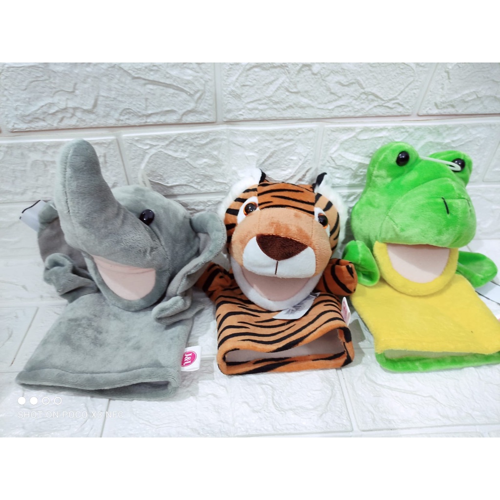 MAINAN ANAK BONEKA TANGAN ANIMAL/MAINAN ANAK HANDPUPPET MOTIF ANIMAL