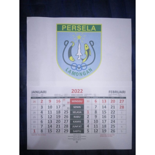 

Kalender Jawa dan Masehi Tahun 2022 Persela