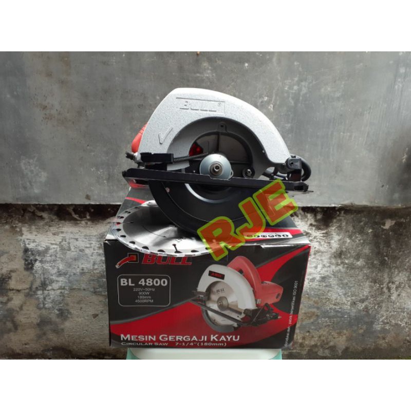Circular saw bull BL 4800 - mesin gergaji kayu tangan - mesin potong kayu