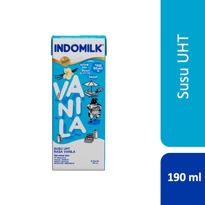 

Indomilk Susu UHT Vanilla 190 mL x 6 pcs