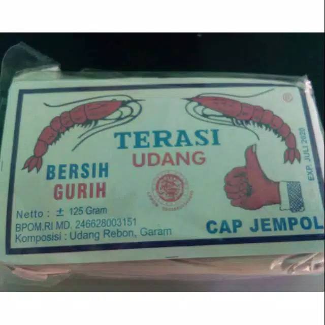 

Terasi Udang Rebon Gurih Cap "JEMPOL" Berat - 125 Gram