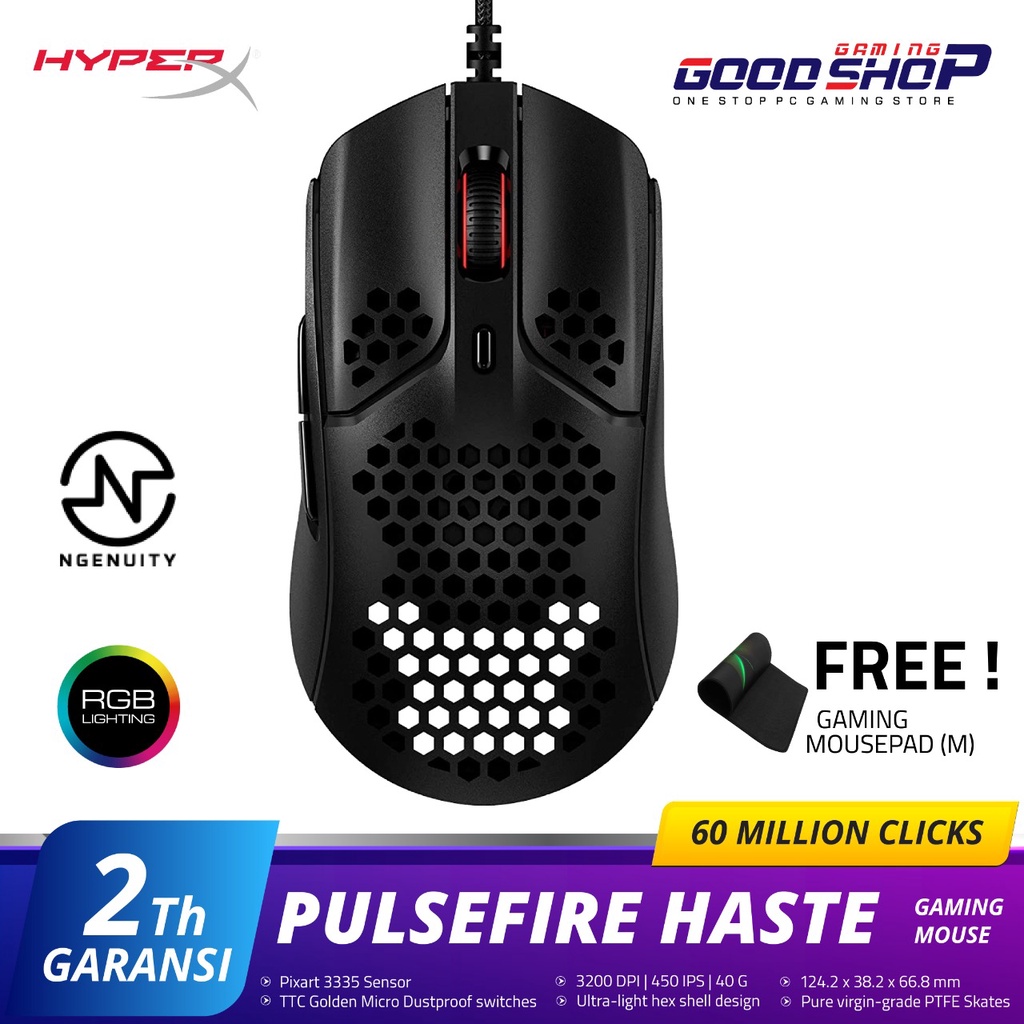 HyperX Pulsefire Haste Gaming Mouse - Gaming Mouse