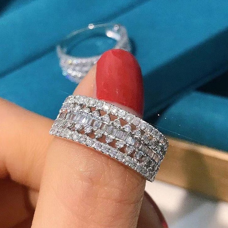 Cincin Batu Cubic Zirconia Untuk Pengantin Wanita