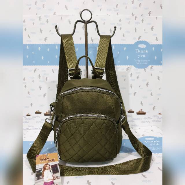 LUCKYMALL Tas Wanita Import Jinjing Dan Selempang CHIBAO Mini CB2030 2030 Bordir Bahan Parasut Kualitas Super