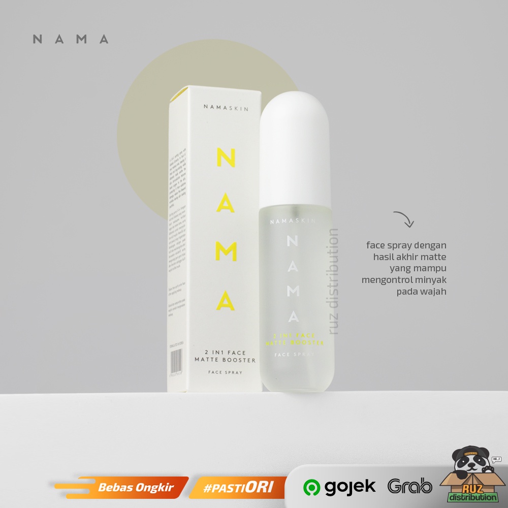 NAMA Beauty 2 In 1 Face Matte Booster Face Spray Kakadu 55ml