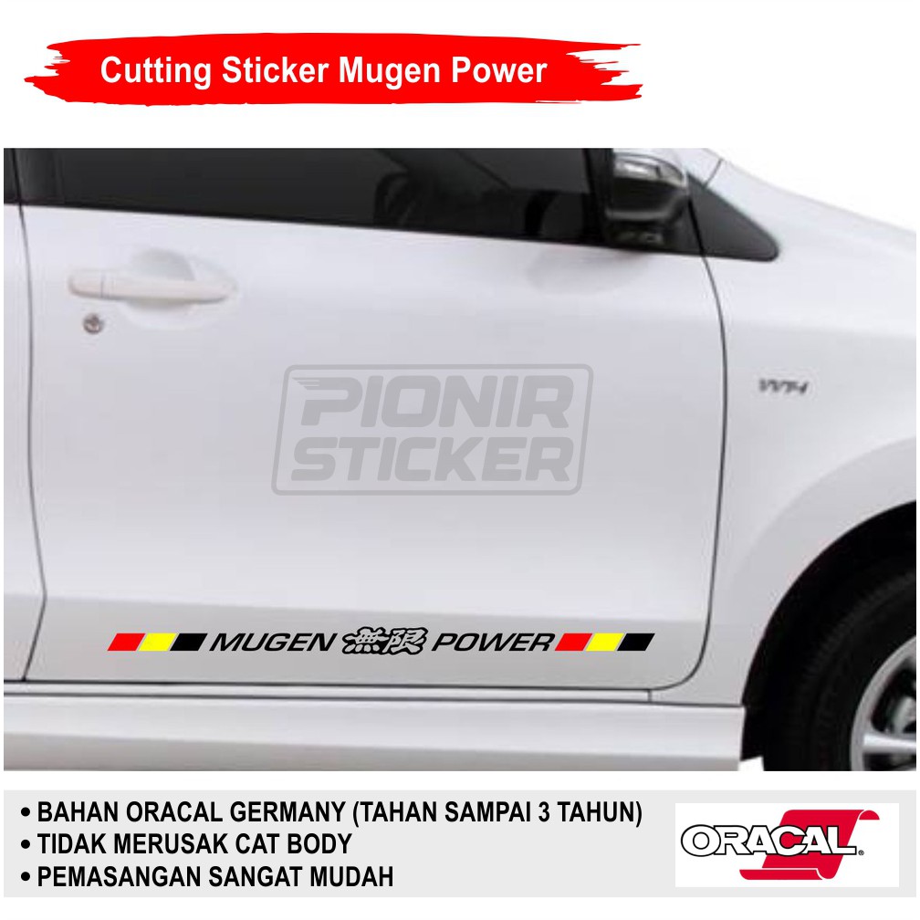 Stiker Mobil Mugen Power Flag Cutting Sticker Mobil Mugen Power Flag