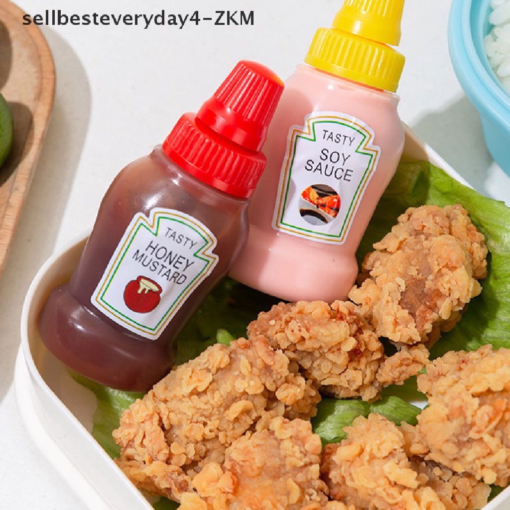 3 / 2 Pcs Botol Wadah Bumbu Saus Tomat Tomat Salad Portabel Untuk Bento Makan Siang Dapur