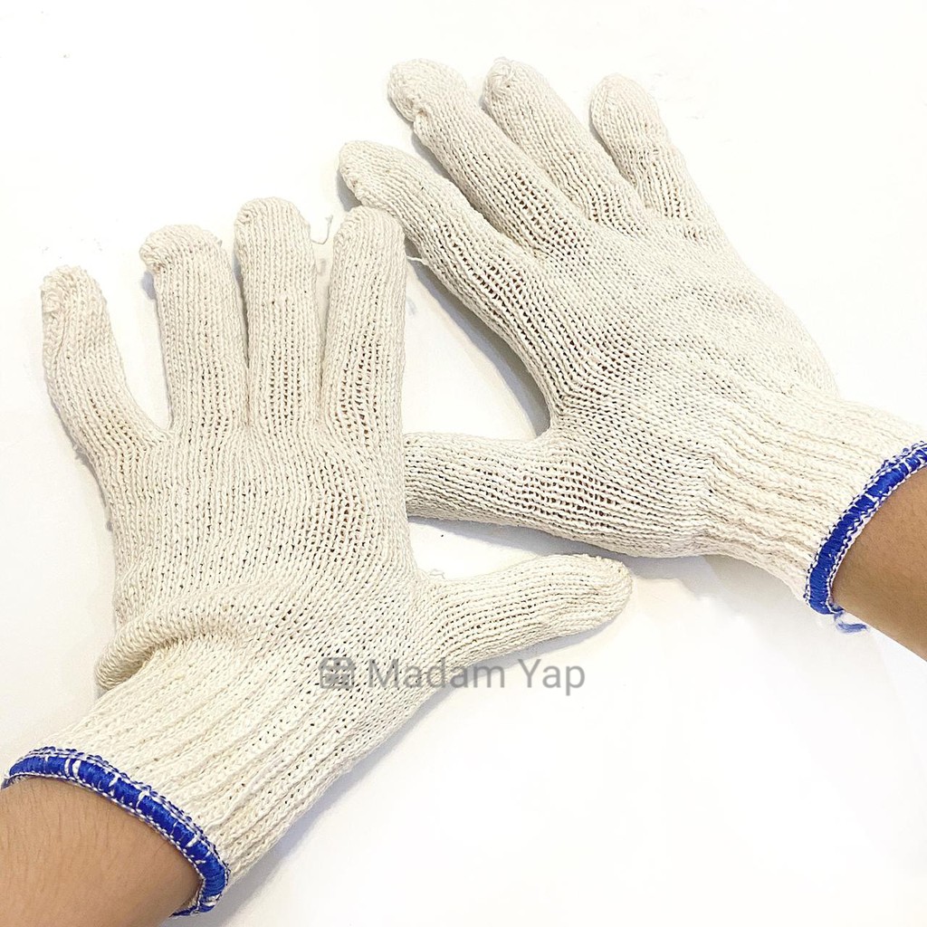 Sarung Tangan Benang Tukang Proyek Rajut Kain Safety Gloves