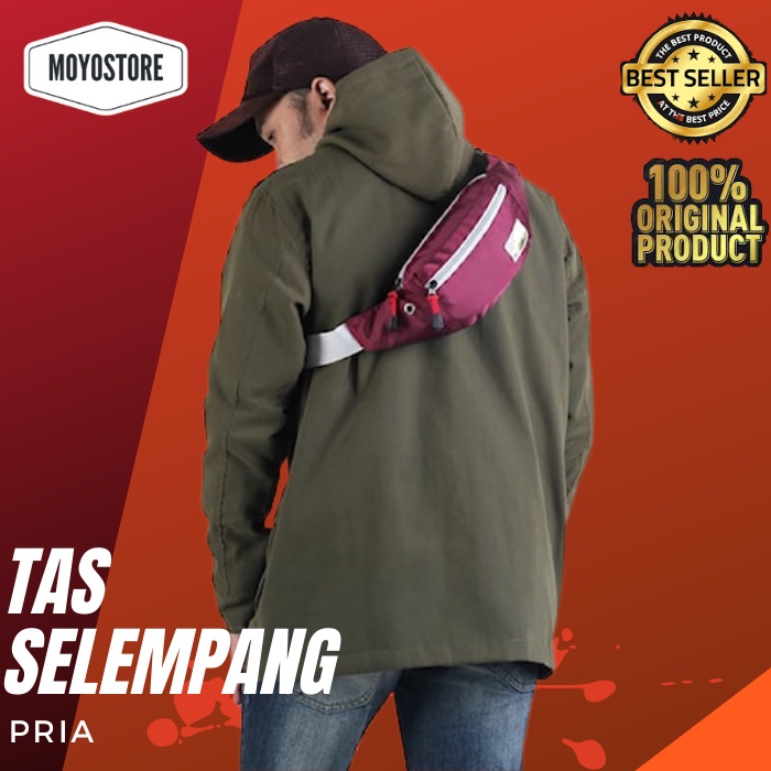 Tas Waist Bag Pria 637 Tas Sling Bag Pria Tas Waist Bag Pria  - Tas Selempang Pria Tas Pinggang Pria